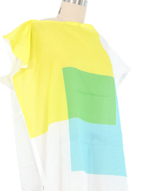 Issey Miyake Color Block Cotton Dress Dress arcadeshops.com