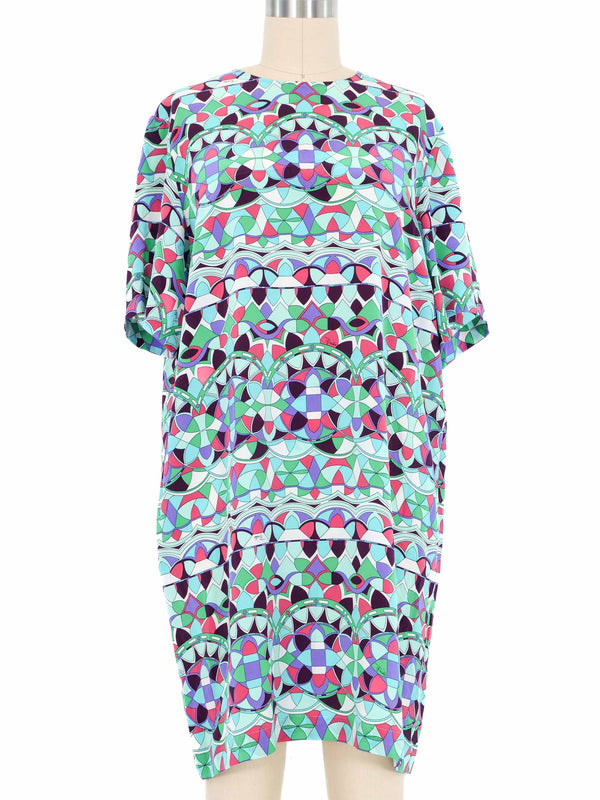 Emilio Pucci Kaleidoscope Silk Mini Dress Dress arcadeshops.com
