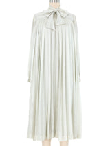 Celine Mint Striped Silk Jacquard Dress Dress arcadeshops.com