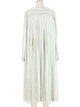 Celine Mint Striped Silk Jacquard Dress Dress arcadeshops.com