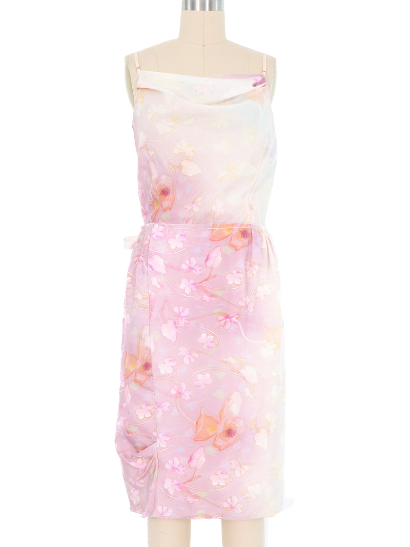 Nina Ricci Floral Silk Dress Dress arcadeshops.com