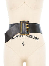 Judith Leiber Brown Oversized Buckle Belt Accessory arcadeshops.com