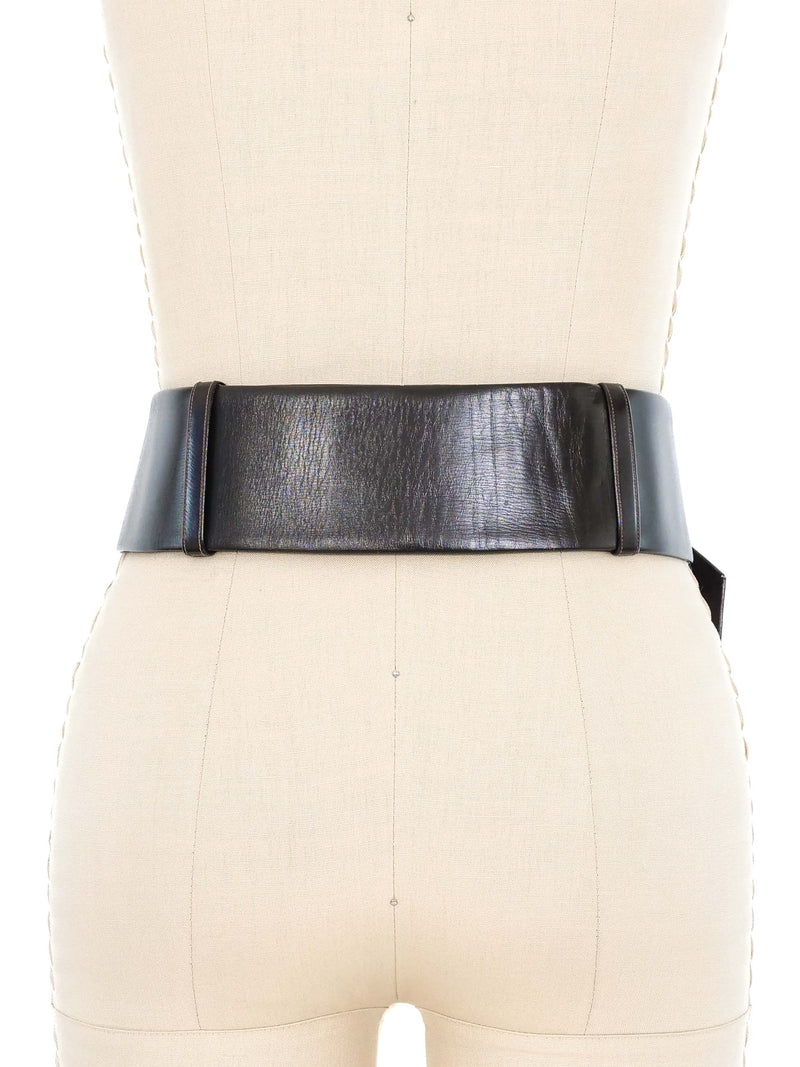 Judith Leiber Brown Oversized Buckle Belt Accessory arcadeshops.com