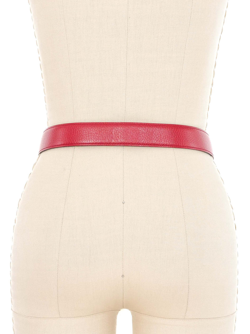 Hermes Mini H Red Reversible Belt Accessory arcadeshops.com