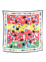 Chanel Coco Letters Printed Silk Scarf Accessory arcadeshops.com