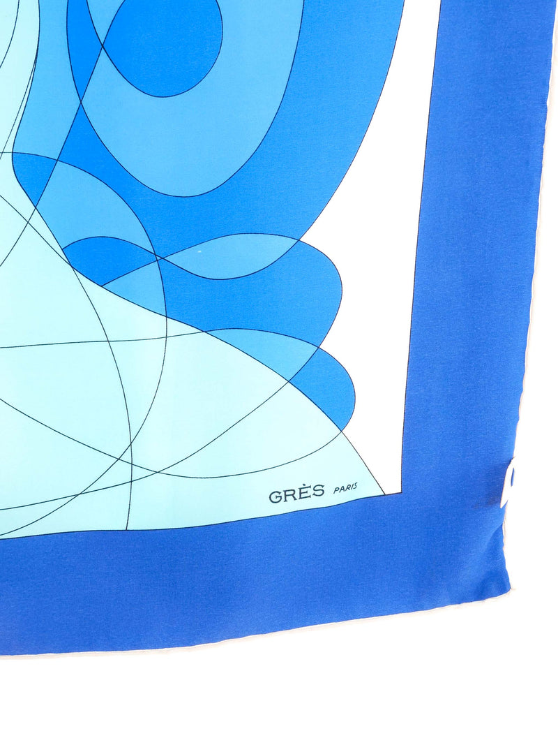 1970s Gres Silk Geometric Cat Scarf Accessory arcadeshops.com