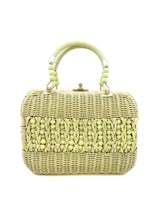 Yellow Beaded Basket Bag Accessory arcadeshops.com