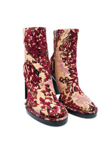 Ann Demeulemeester Floral Brocade Boots, 38 Accessory arcadeshops.com