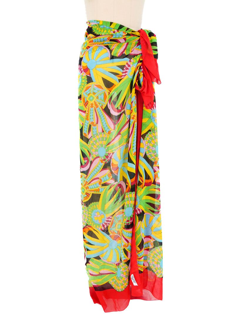 Hermes Psychedelic Cotton Pareo Scarf Accessory arcadeshops.com