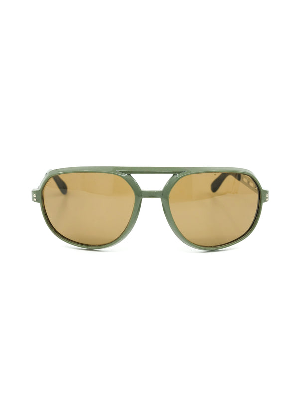 1960s Green Aviator Sunglasses Accessory arcadeshops.com