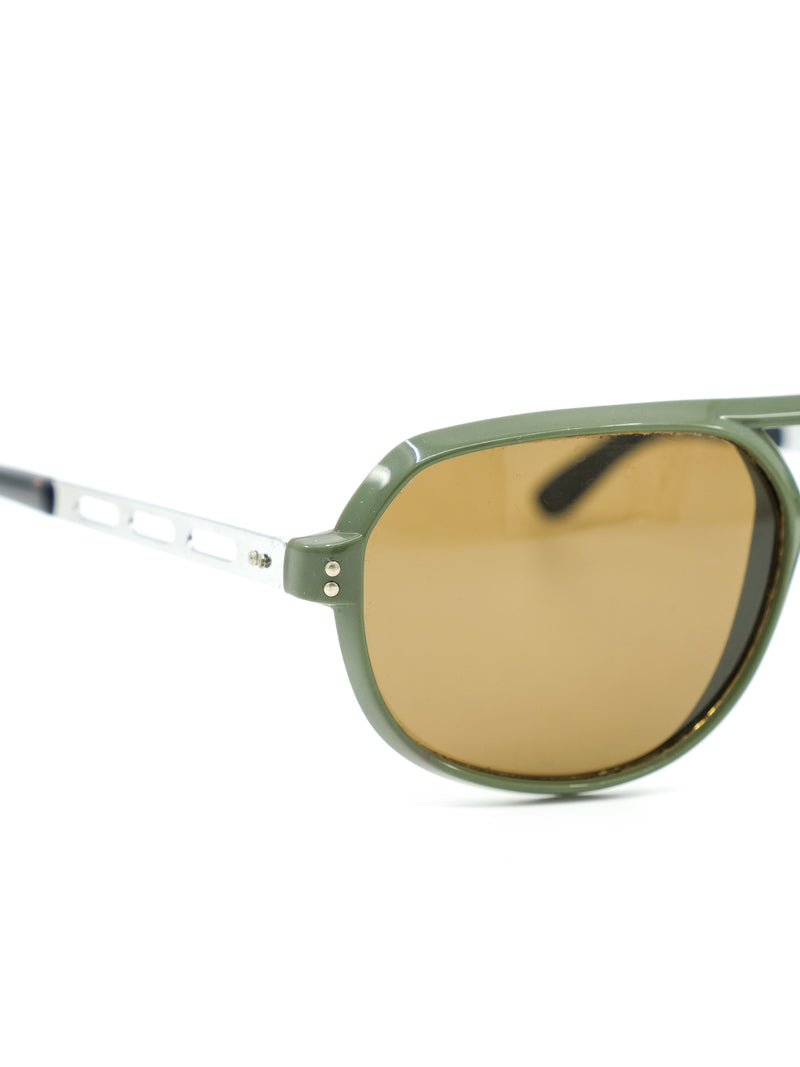 1960s Green Aviator Sunglasses Accessory arcadeshops.com