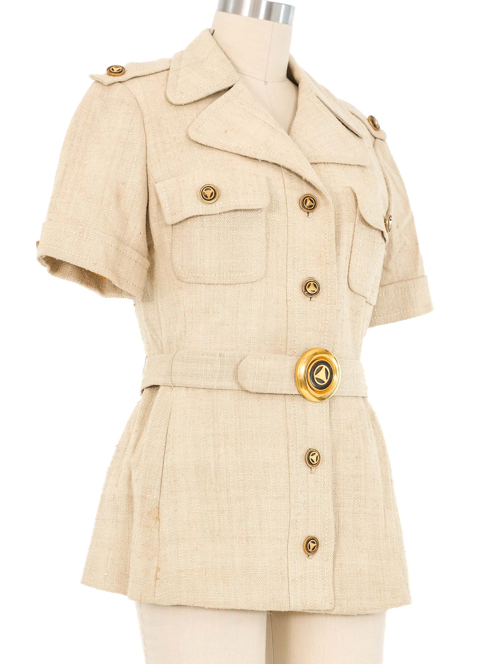 1970s Short Sleeve Safari Jacket