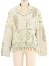 Mint Crochet Patchwork Jacket Jacket arcadeshops.com