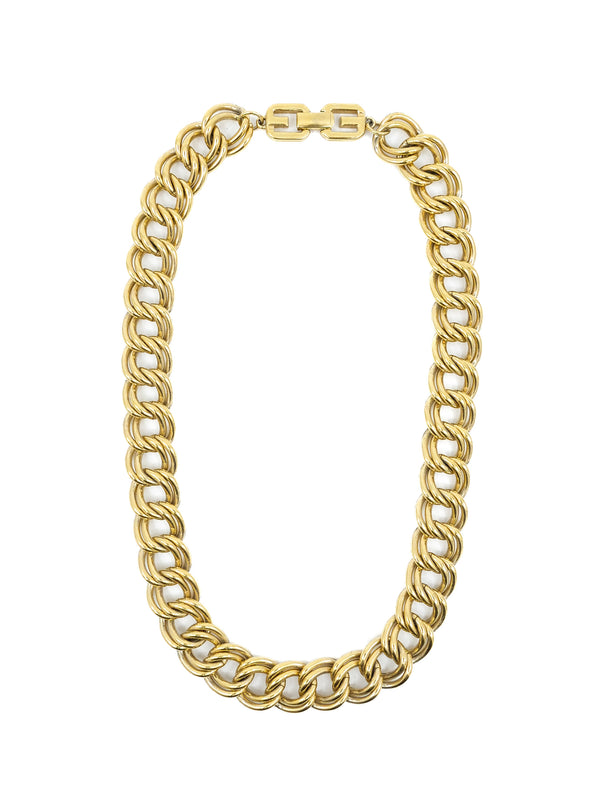 Givenchy Goldtone Rope Chain Collar Necklace Accessory arcadeshops.com