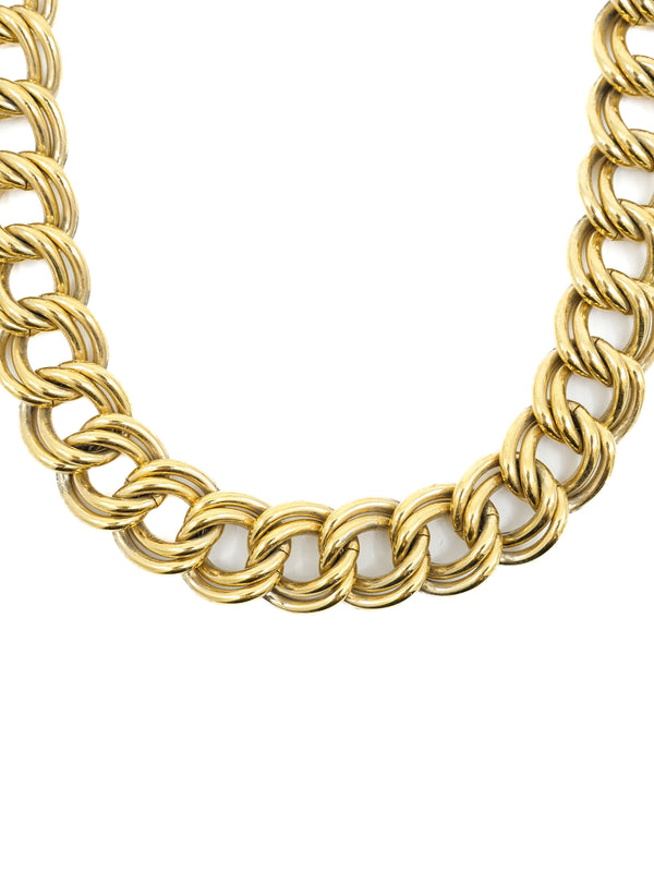 Givenchy Goldtone Rope Chain Collar Necklace Accessory arcadeshops.com