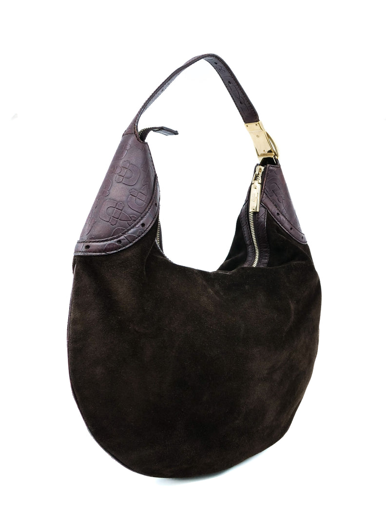 Gucci Brown Suede Hobo Bag Accessory arcadeshops.com