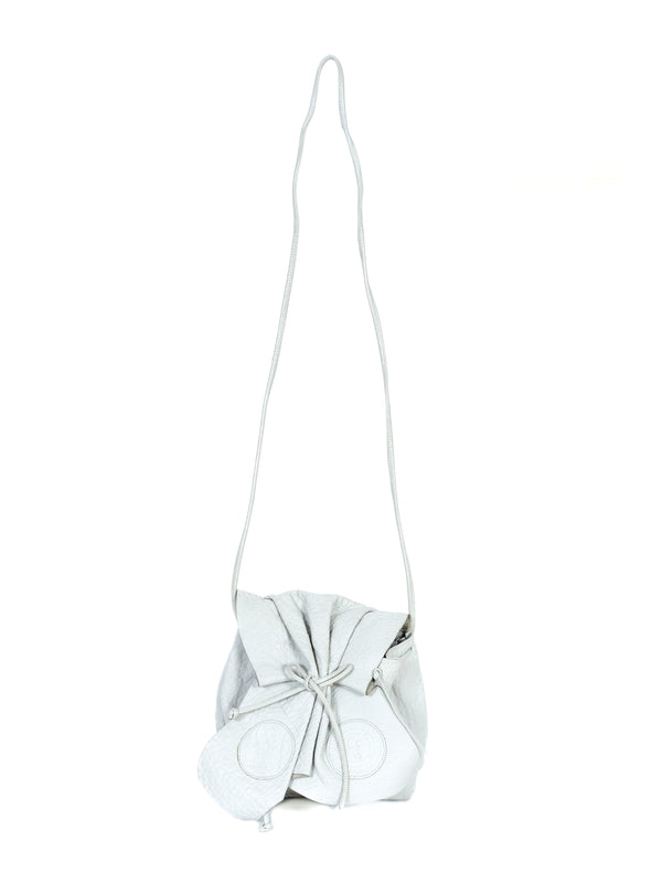 Carlos Falchi Gray Leather Buffalo Bag Accessory arcadeshops.com