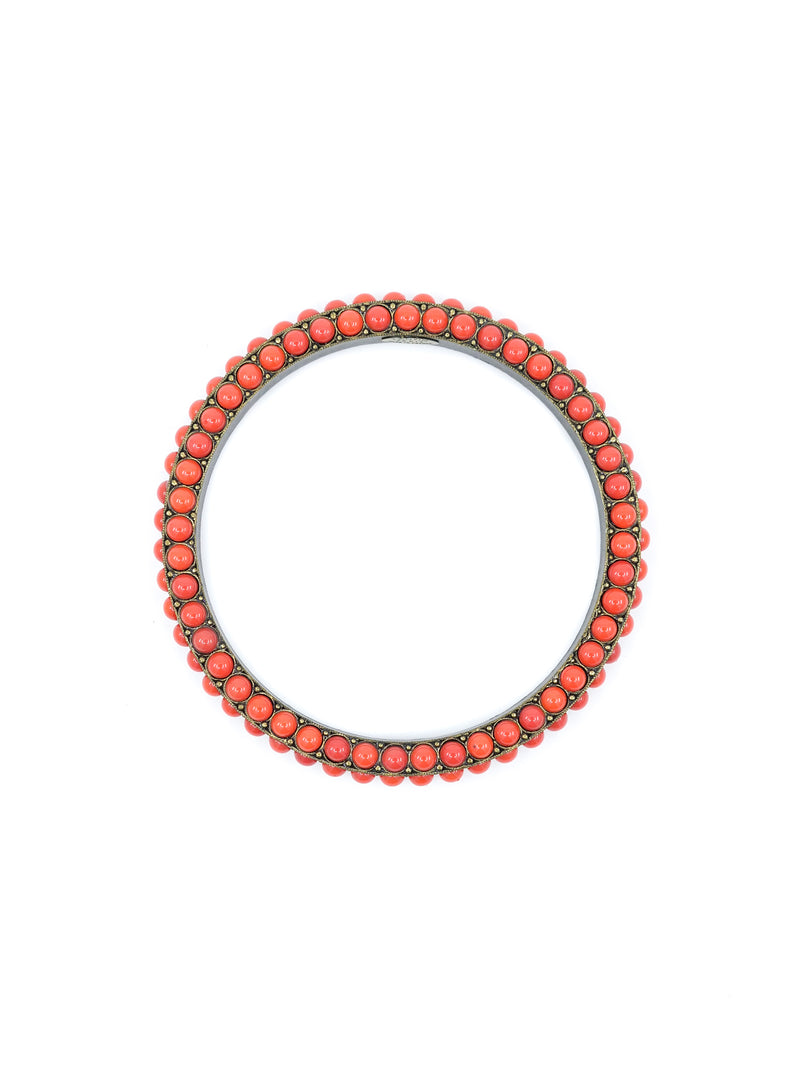 Lanvin Coral Bead Bangle Accessory arcadeshops.com