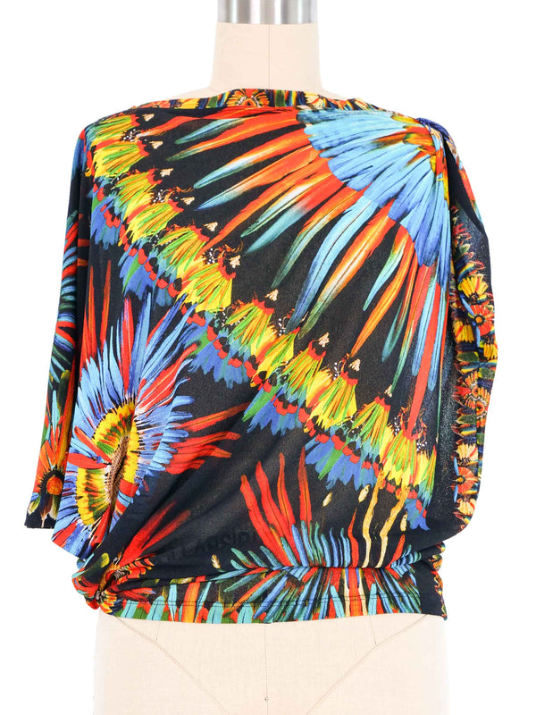 Jean Paul Gaultier Tropical Asymmetrical Top Top arcadeshops.com