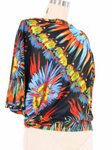 Jean Paul Gaultier Tropical Asymmetrical Top Top arcadeshops.com