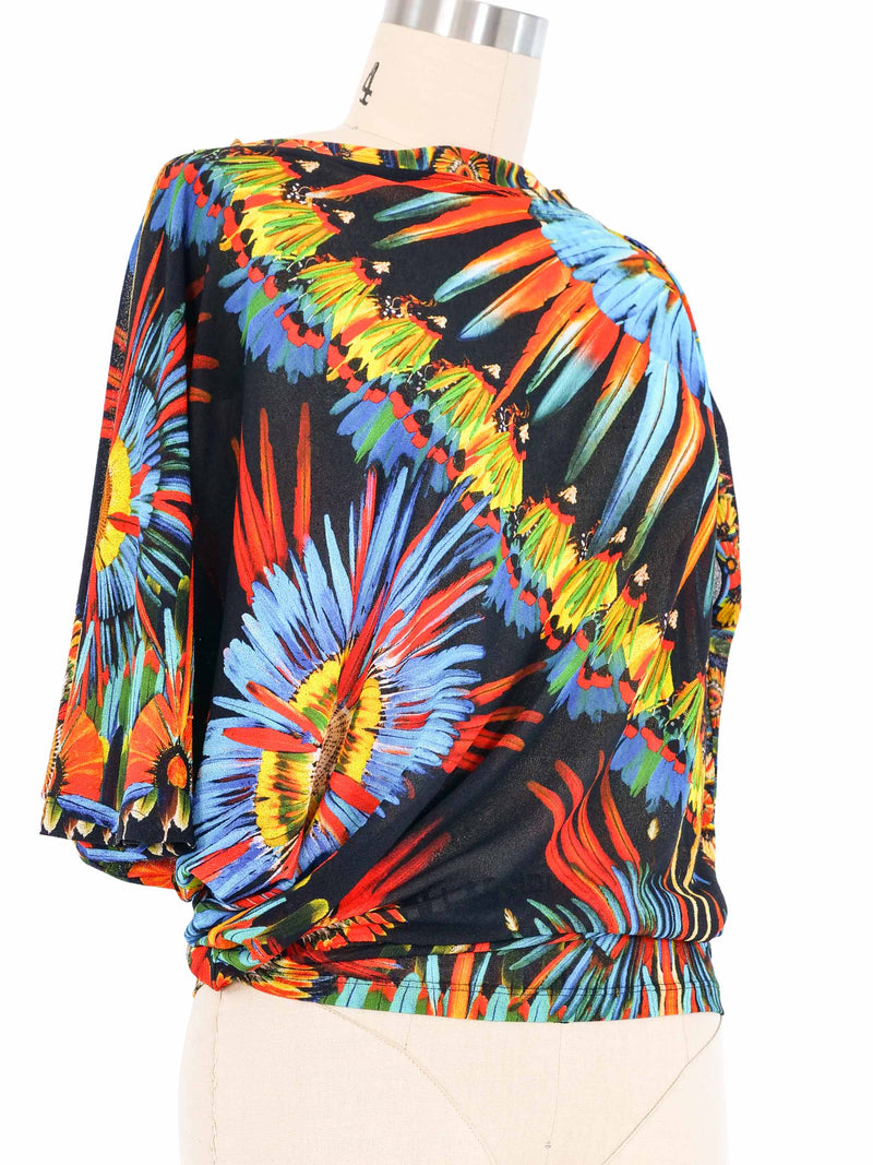 Jean Paul Gaultier Tropical Asymmetrical Top Top arcadeshops.com