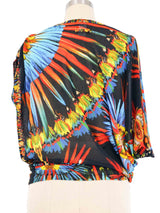 Jean Paul Gaultier Tropical Asymmetrical Top Top arcadeshops.com