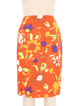 Oscar de la Renta Neon Floral Ensemble Suit arcadeshops.com