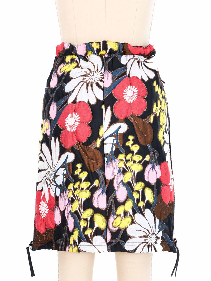 Marni Quilted Floral Mini Skirt Bottom arcadeshops.com