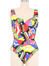 Escada Umbrella Print Swimsuit Suit arcadeshops.com