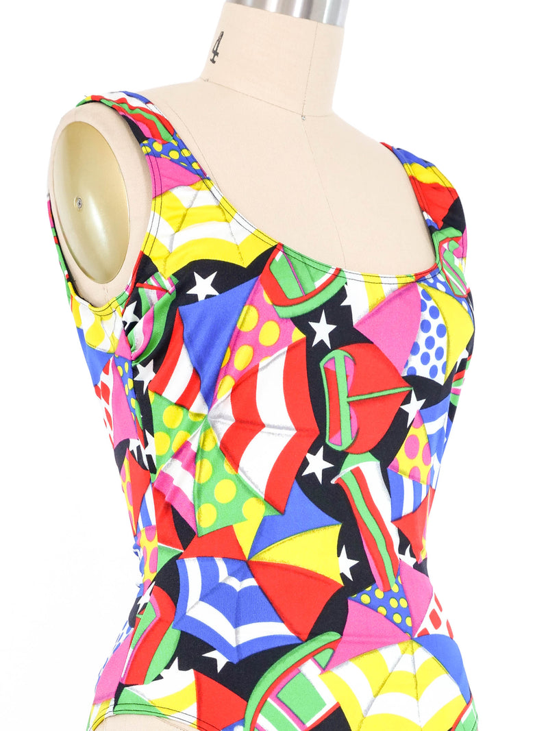 Escada Umbrella Print Swimsuit Suit arcadeshops.com