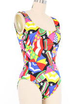 Escada Umbrella Print Swimsuit Suit arcadeshops.com