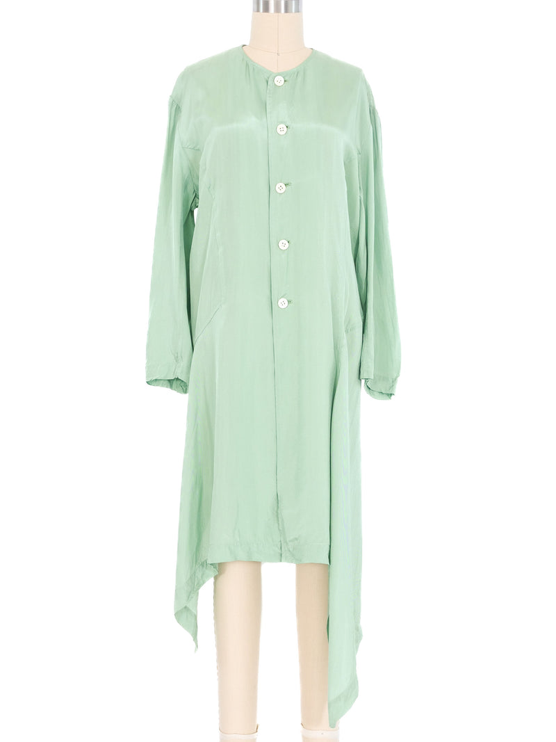 Comme des Garcons Mint Button Up Shirt Dress Dress arcadeshops.com