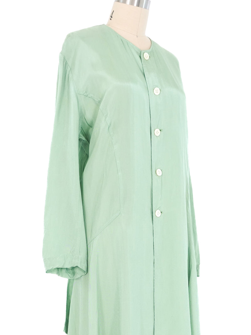 Comme des Garcons Mint Button Up Shirt Dress Dress arcadeshops.com