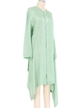 Comme des Garcons Mint Button Up Shirt Dress Dress arcadeshops.com