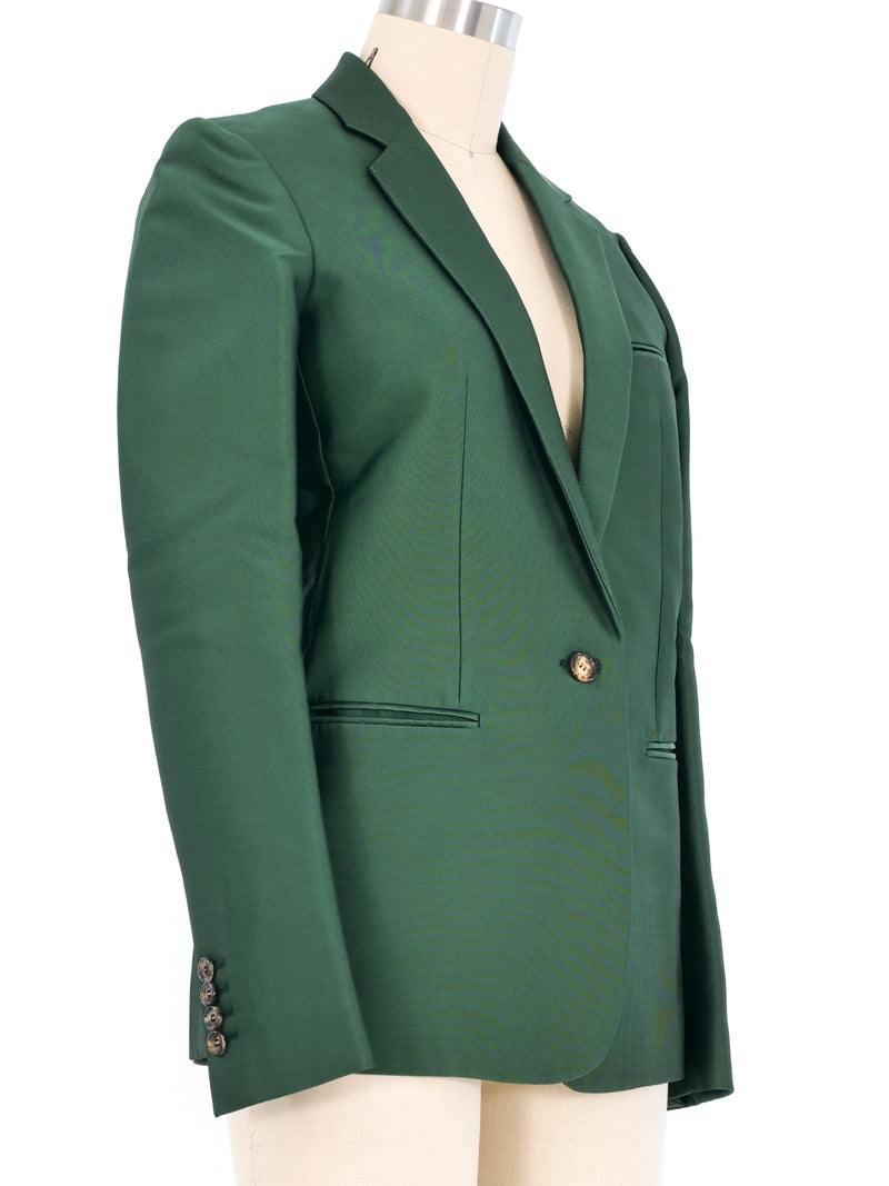 Celine Emerald Green Blazer Jacket arcadeshops.com