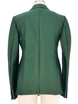 Celine Emerald Green Blazer Jacket arcadeshops.com