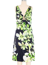 Roberto Cavalli Silk Floral Print Dress Dress arcadeshops.com