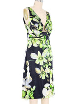 Roberto Cavalli Silk Floral Print Dress Dress arcadeshops.com