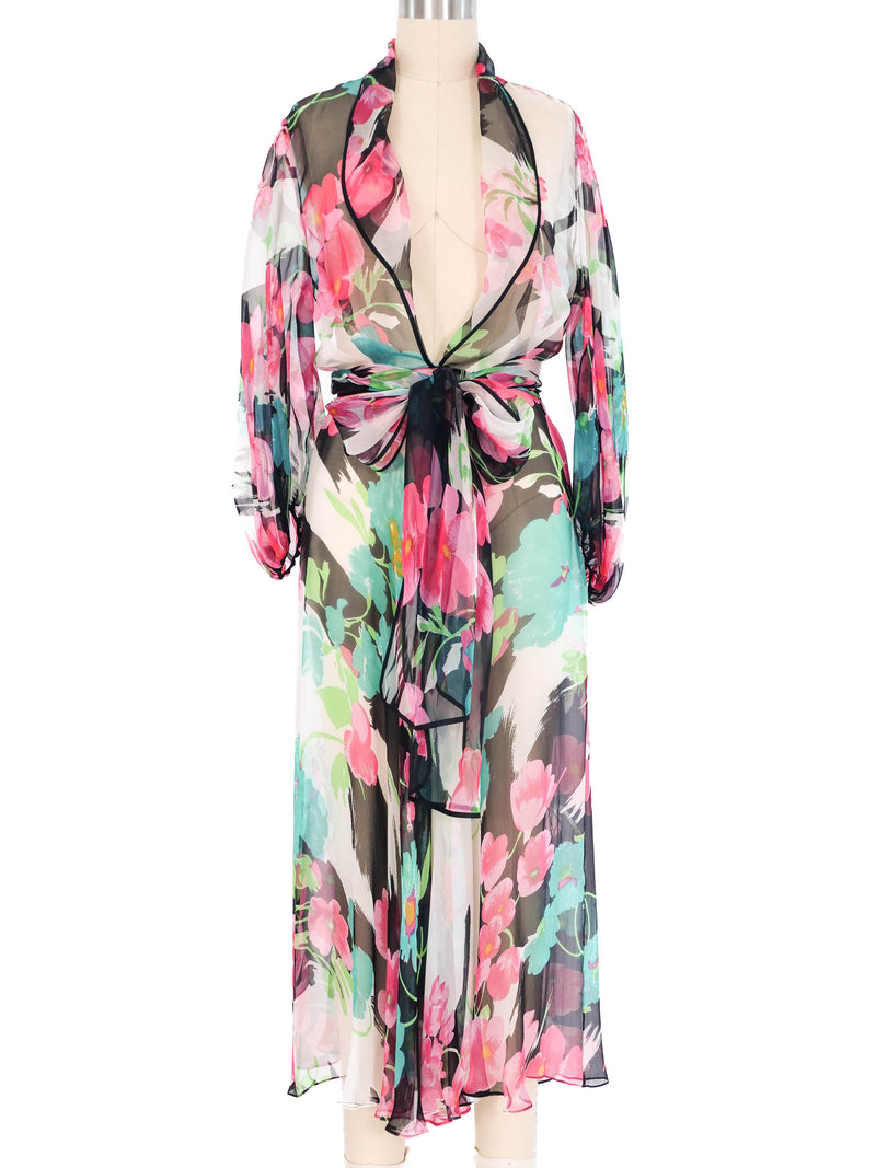 Judy Hornby Silk Floral Dress Dress arcadeshops.com