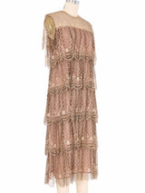 Rina di Montella Tiered Lace Dress Dress arcadeshops.com