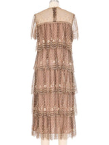 Rina di Montella Tiered Lace Dress Dress arcadeshops.com