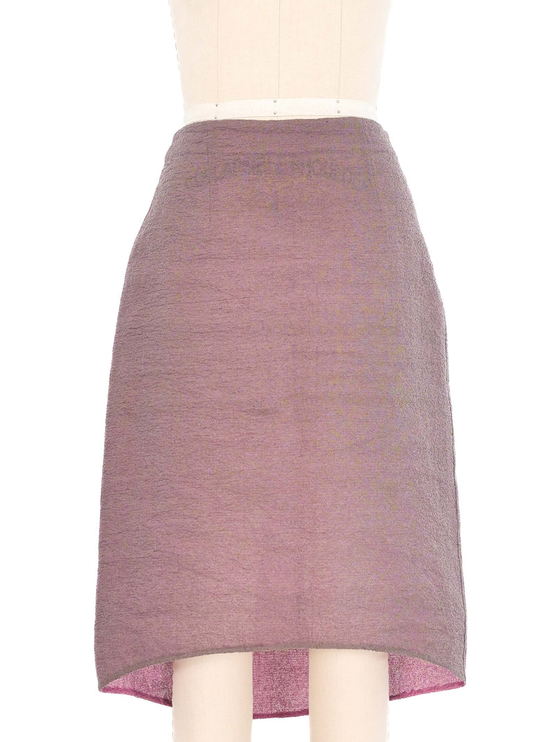 2000 TSE Dusty Purple Abstract Skirt Ensemble Suit arcadeshops.com