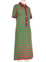 Roberta di Camerino Checkered Shirt Dress Dress arcadeshops.com