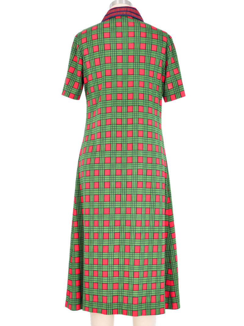 Roberta di Camerino Checkered Shirt Dress Dress arcadeshops.com