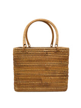 Woven Wicker Basket Tote Accessory arcadeshops.com