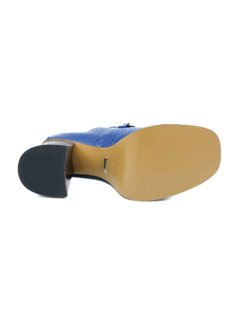 Gucci Blue Platform Loafers, 37.5 Accessory arcadeshops.com