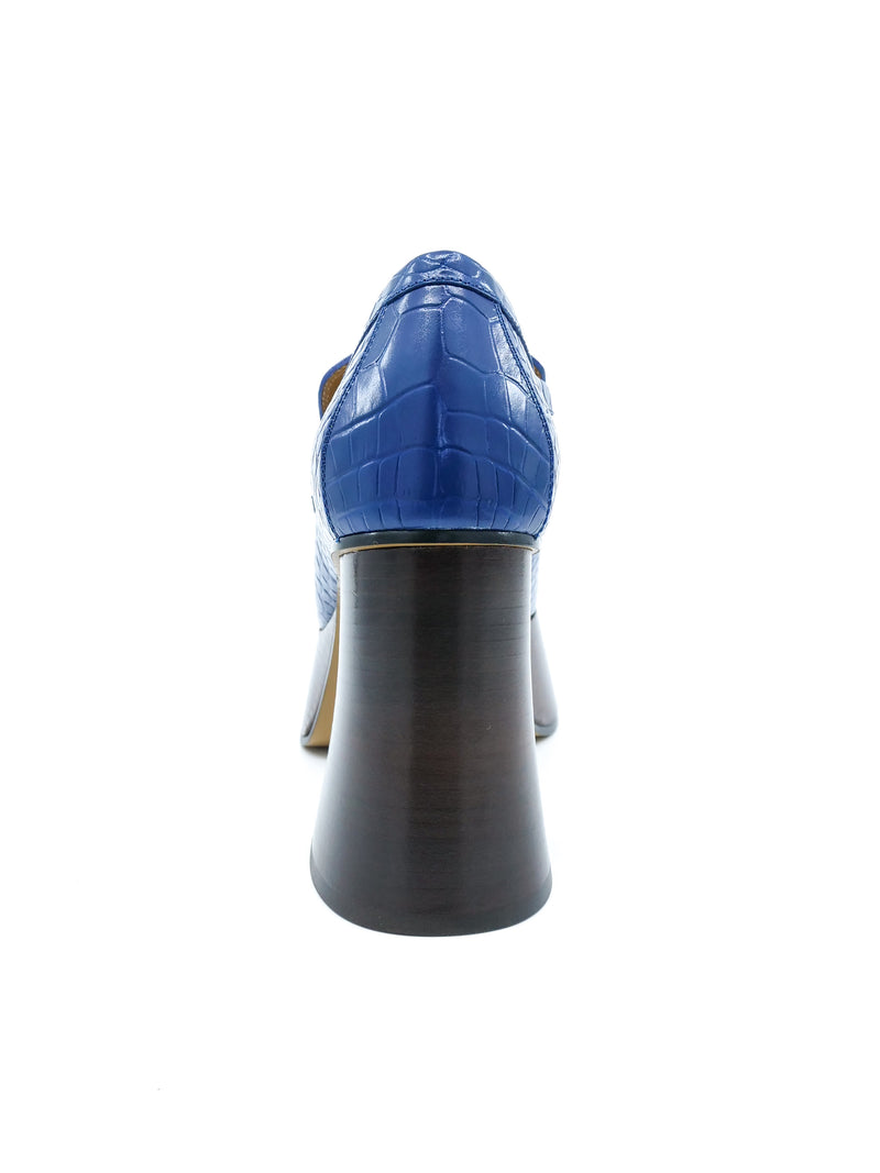 Gucci Blue Platform Loafers, 37.5 Accessory arcadeshops.com