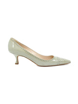 Manolo Blahnik Celadon Patent Lasercut Pumps, 36.5 Accessory arcadeshops.com