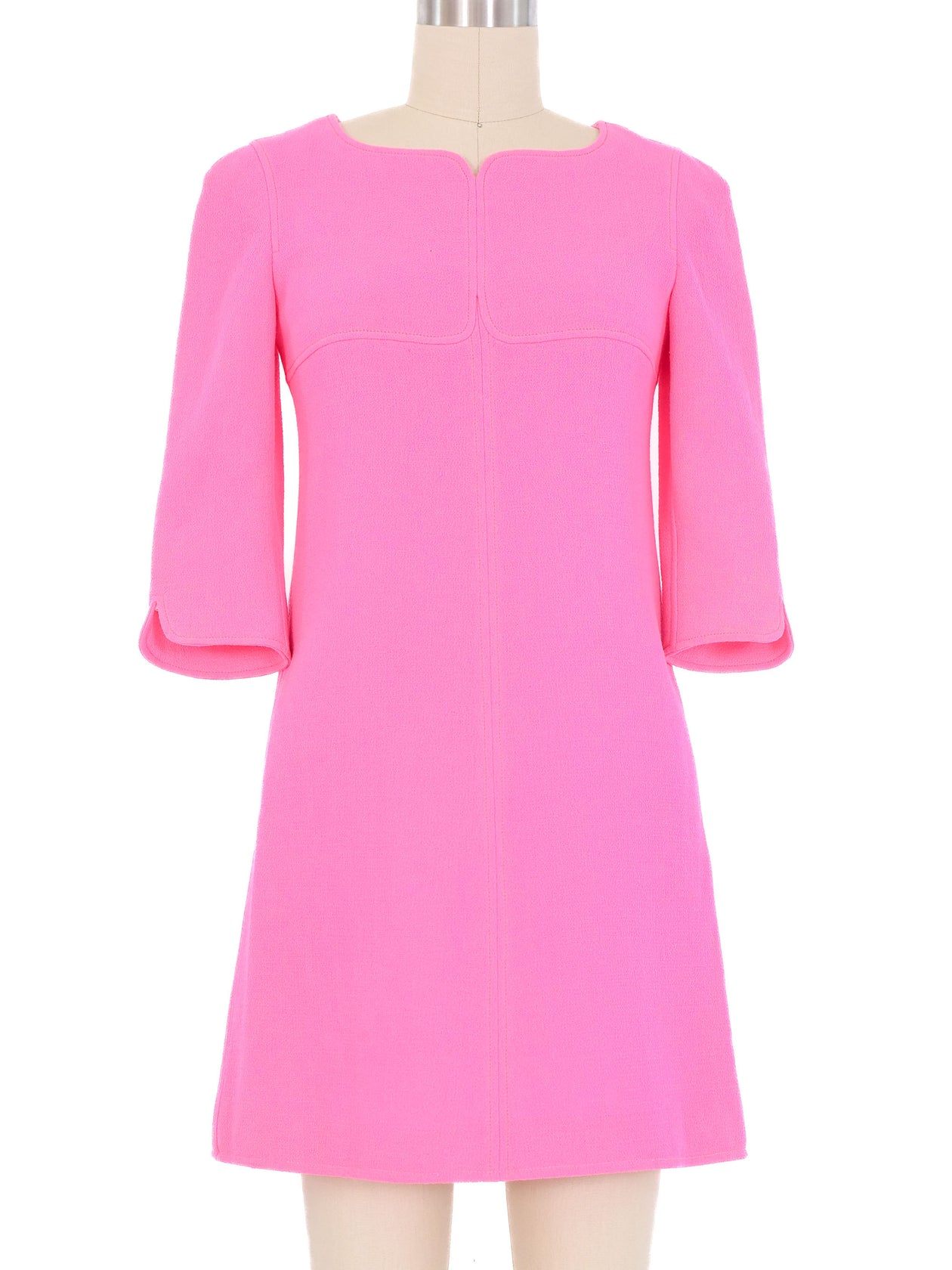 blue dress for baby girl 2000s Courreges Hot Pink Mini Dress