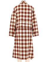 1960s Courreges Brown Check Skirt Suit Suit arcadeshops.com